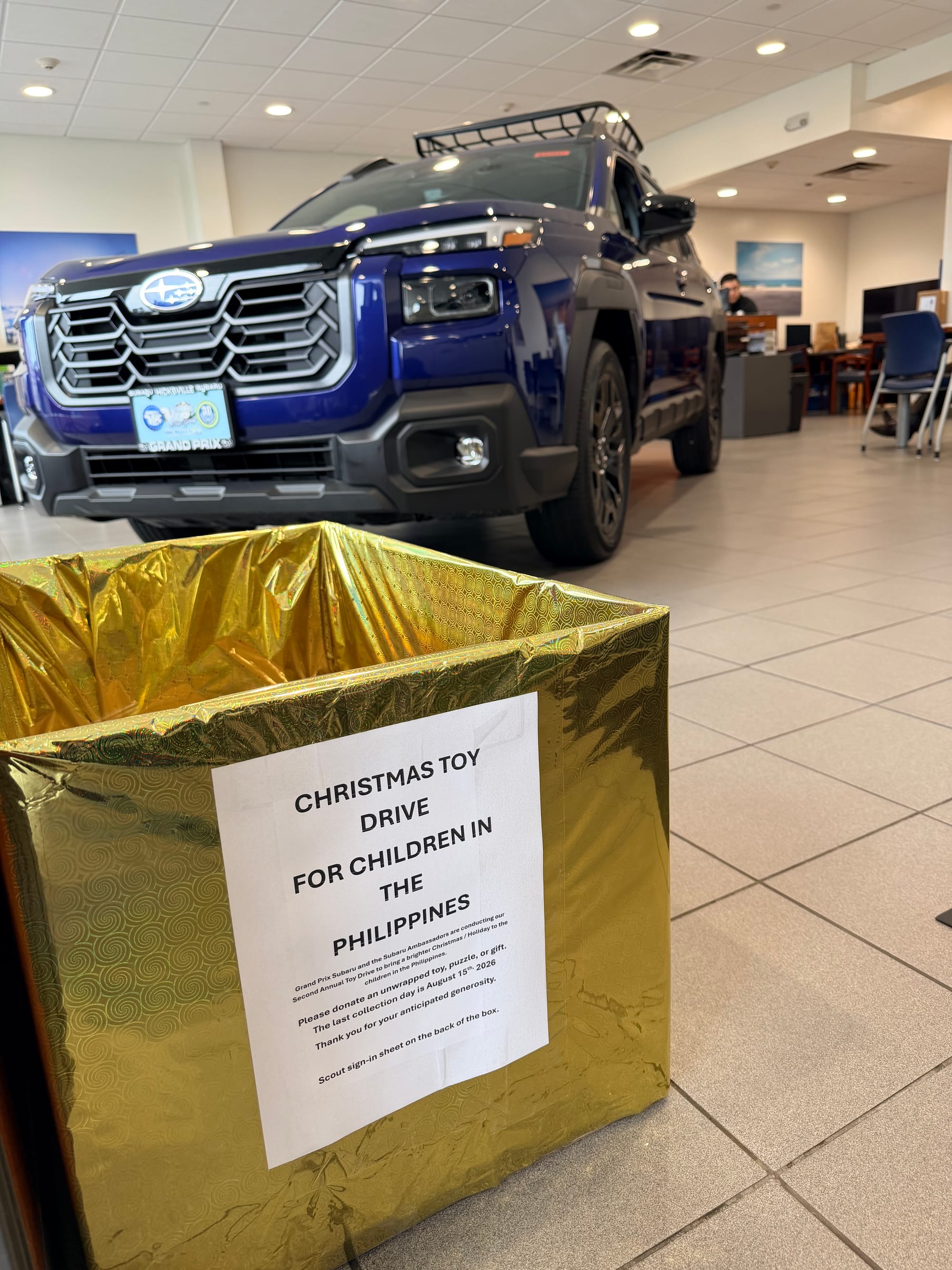 Toy drive for children in the Philippines 